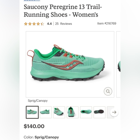 Saucony Peregrine 13 Trail-Running Shoes - Women's 8 - Picture 7 of 16